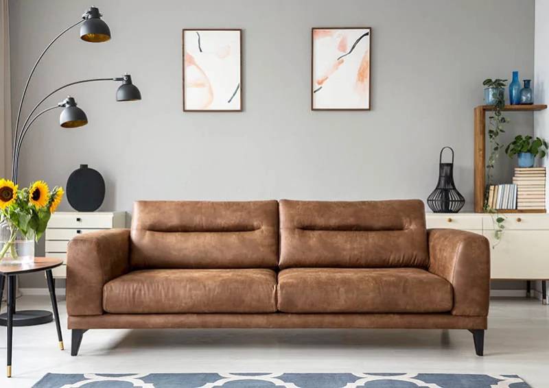 Bộ sofa làm từ da nubuck khiến không gian nhà bạn sang trọng hơn